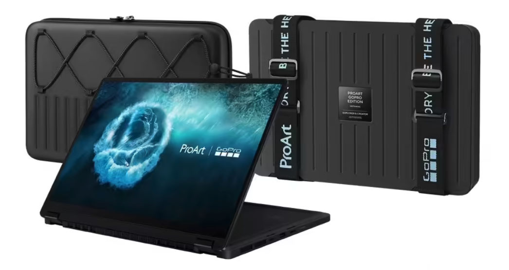 华硕CES 2026推出GoPro联名ProArt翻转本 首创环保收纳设计+AI影音整合